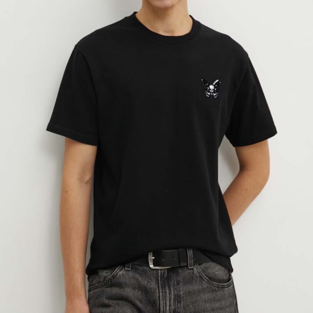 The kooples black logo boxy tee